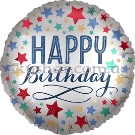 Опция Фольгована кулька "Happy B-Day Зірки Сатин" – фото 18 Опция Фольгована кулька "Happy B-Day Зірки Сатин" – фото 18