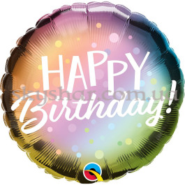 Опция Фольгована кулька "Happy B-Day Омбре Бульбашки" – фото 12