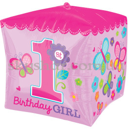 Опция Фольгированный шар куб "1-й ДР Девочка" – фото 34