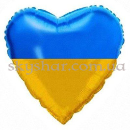 Опция Фольгована кулька серце "Прапор України Патріот" – фото 20 Опция Фольгована кулька серце "Прапор України Патріот" – фото 20