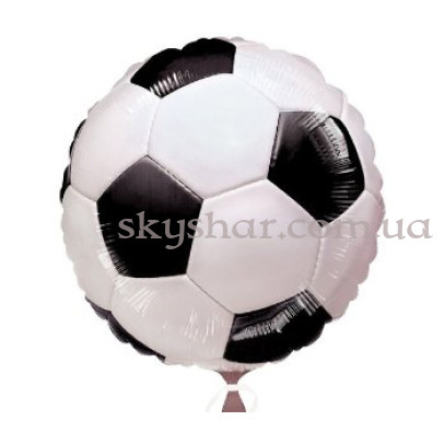 Фольгированный шар "Футбольный мяч черный" – фото 1 Фольгированный шар "Футбольный мяч черный" – фото 1
