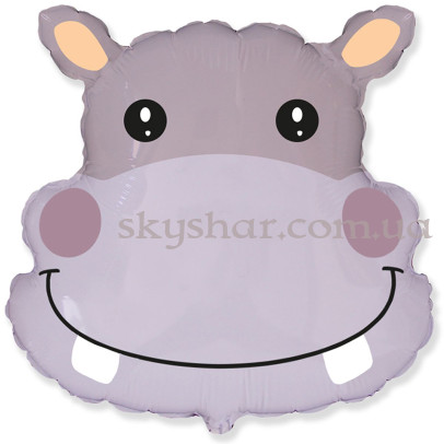 Фольгована кулька "Голова бегемота" – фото 1