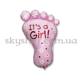 Опция Фольгована кулька "Стопа дівчинки рожева" – фото 27