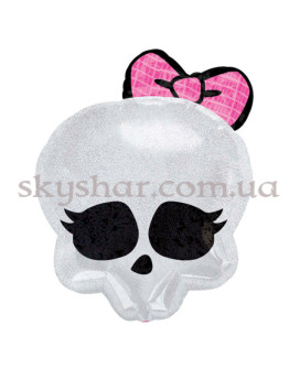 Опция Фольгированный шар "Монстр Хай Череп Блеск" – фото 1