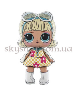 Опция Фольгована кулька "Лялька ЛОЛ в окулярах" LOL Surprise 3 Серия Go-Go Gurl – фото 1
