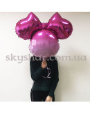 Фольгована кулька фігура "Мінні Маус Омбре голова" – фото 3