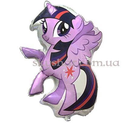 Фольгированный шар "Пони фиолетовый Сумеречная Искорка" – фото 1