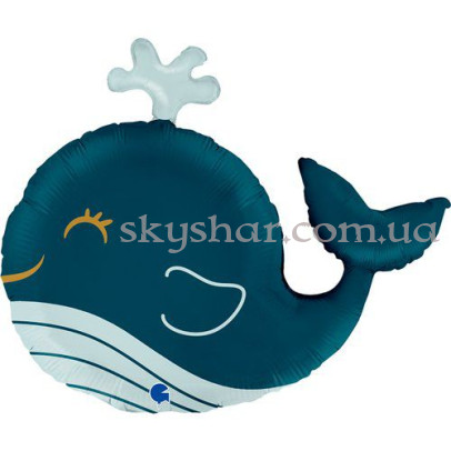 Фольгована кулька "Кумедний кит" – фото 1