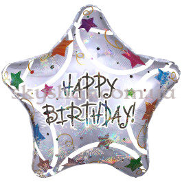 Опция Фольгированный шар "Happy Birthday (звезда Джамбо)" – фото 9 Опция Фольгированный шар "Happy Birthday (звезда Джамбо)" – фото 9