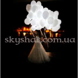 Опция Светящиеся шарики гелиевые белые – фото 2 Опция Светящиеся шарики гелиевые белые – фото 2