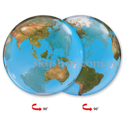 Шар Баблс "Планета Земля" – фото 1 Шар Баблс "Планета Земля" – фото 1