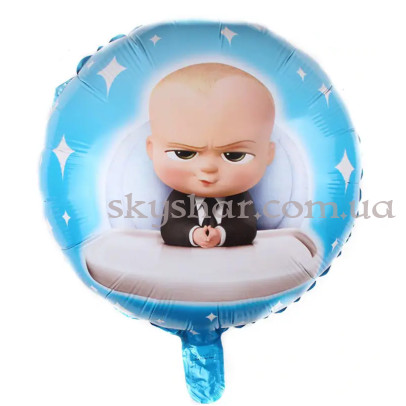 Фольгована кулька коло "Boss Baby (Босс Молокосос)" – фото 1