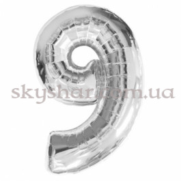 Опция Фольгована цифра "9" Срібна – фото 19