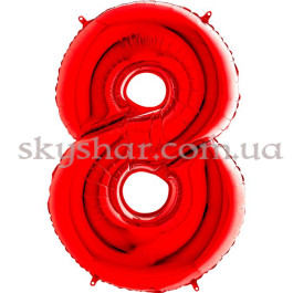 Опция Фольгована цифра "8" Червона – фото 15