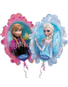 Опция Фольгированный шар фигура "Холодное сердце Фроузен" двухсторонняя – фото 1