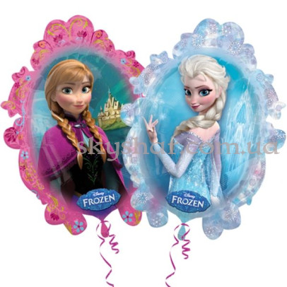 Фольгована кулька фігура "Холодне серце Фроузен" двостороння – фото 1