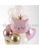 Набір кульок "Кішечка-принцеса з короною" – фото 6