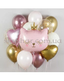 Набір кульок "Кішечка-принцеса з короною" – фото 2