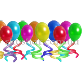 Гелієві кульки зі спіраллю (30 см)  – фото 17