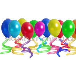 Опция Гелиевые шары со спиралью (30 см) – фото 12 Опция Гелиевые шары со спиралью (30 см) – фото 12