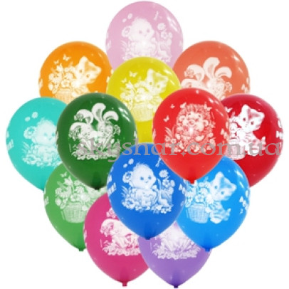 Гелієві кульки "Дитячий День Народження" (30 см)  – фото 1