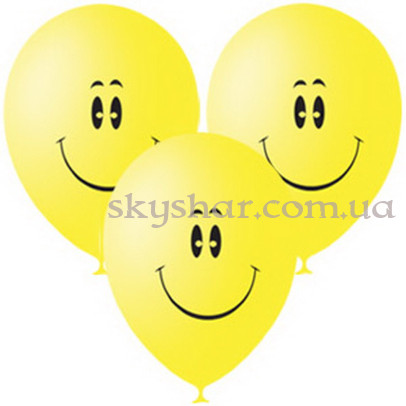 Гелиевые шары "Смайлы классические" (30 см)  – фото 1