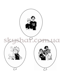 Опция Гелиевые шары "Аниме" (35 см)  – фото 1