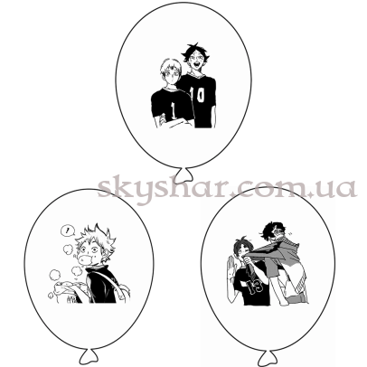 Гелиевые шары "Аниме" (35 см)  – фото 1