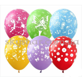 Опция Гелиевые шары "Ассорти для девочек" (30 см) – фото 5 Опция Гелиевые шары "Ассорти для девочек" (30 см) – фото 5