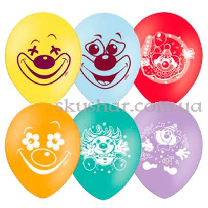 Гелієві кульки "Клоун" (30 см)  – фото 1