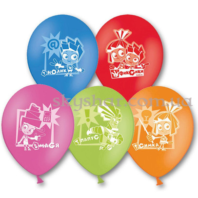 Гелиевые шары "Фиксики" (30 см)  – фото 1