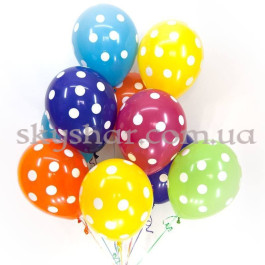 Опция Гелієві кульки "Горошок асорті" (35 см)  – фото 2
