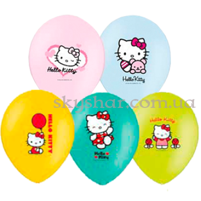 Гелієві кульки "Hello Kitty кольорові" (35 см)  – фото 1
