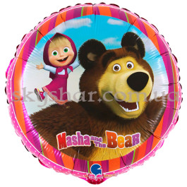 Фольгована кулька "Маша і Ведмідь" – фото 2