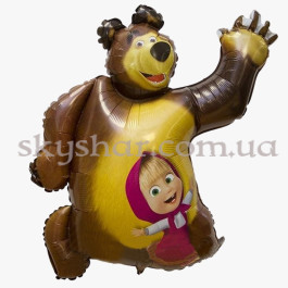 Опция Фольгована кулька фігура "Маша і Ведмідь" – фото 1