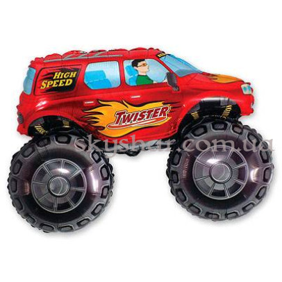 Фольгированный шар "Внедорожник Красный" – фото 1 Фольгированный шар "Внедорожник Красный" – фото 1