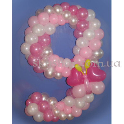 Цифра з кульок "Метелик" – фото 1