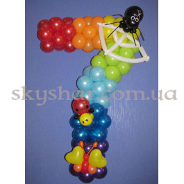 Цифра з кульок "Павутинка" – фото 22