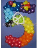 Цифра з кульок "Павутинка" – фото 2