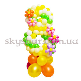 Опция Цифра из шаров "Весенняя радость" – фото 2 Опция Цифра из шаров "Весенняя радость" – фото 2