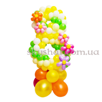 Цифра з кульок "Весняна радість" – фото 1