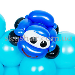 Цифра из шаров голубая для мальчика – фото 6