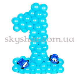 Опция Цифра із кульок блакитна для хлопчика – фото 6