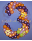 Цифра из шаров "Бабочка+цветок" – фото 4