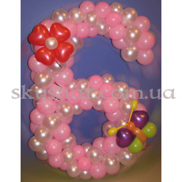 Цифра из шаров "Бабочка+цветок" – фото 2