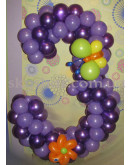 Цифра з кульок "Метелик+квітка" – фото 2