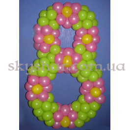 Опция Цифра из шаров "Узор" – фото 11 Опция Цифра из шаров "Узор" – фото 11