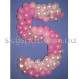 Опция Цифра з кульок "Ніжність" – фото 3 Опция Цифра з кульок "Ніжність" – фото 3