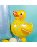 Фігура з кульок з блакитною цифрою та написом "Каченя" – фото 3