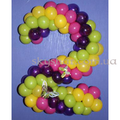 Цифра из шаров  "Ассорти" – фото 1